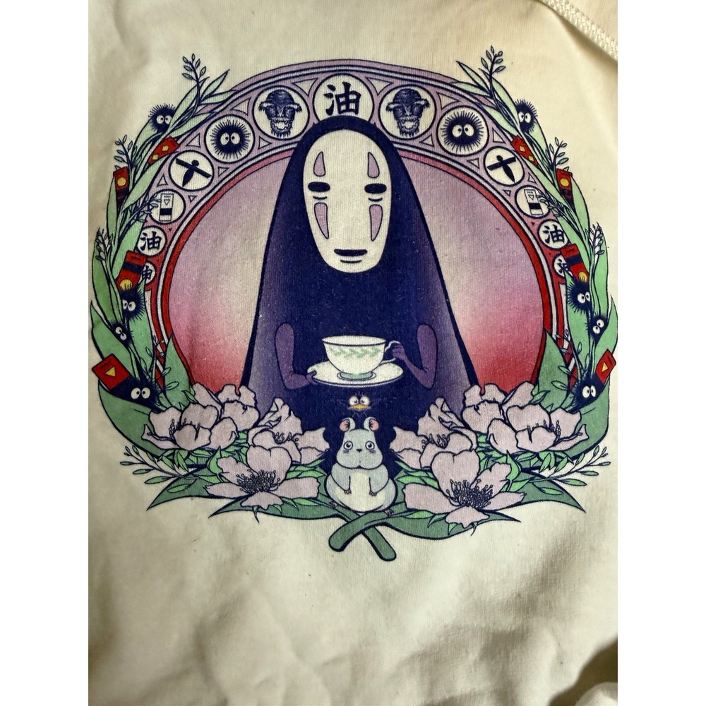 Studio Ghibli film collection her universe white anime graphic hoodie pullover